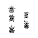 Ork Cyborg Conversion Bits Bionic Heads H-804 (5U)