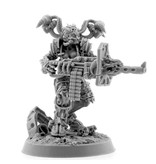 Grim Skull Chaos Possessed Cultist With Heavy Machine Gun