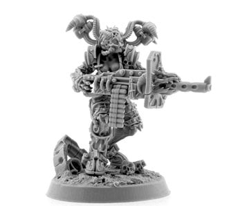 Chaos Possessed Cultist With Heavy Machine Gun