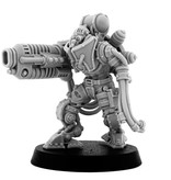 Grim Skull Mechanic Adept Battle Servitor With Plasma Cannon (HM)