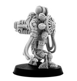 Grim Skull Mechanic Adept Battle Servitor With Plasma Cannon (HM)