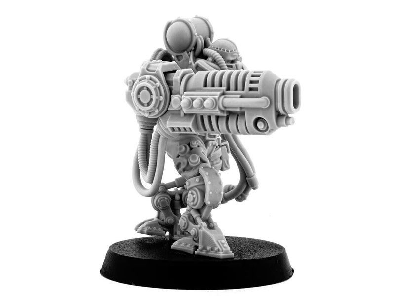 Grim Skull Mechanic Adept Battle Servitor With Plasma Cannon (HM)