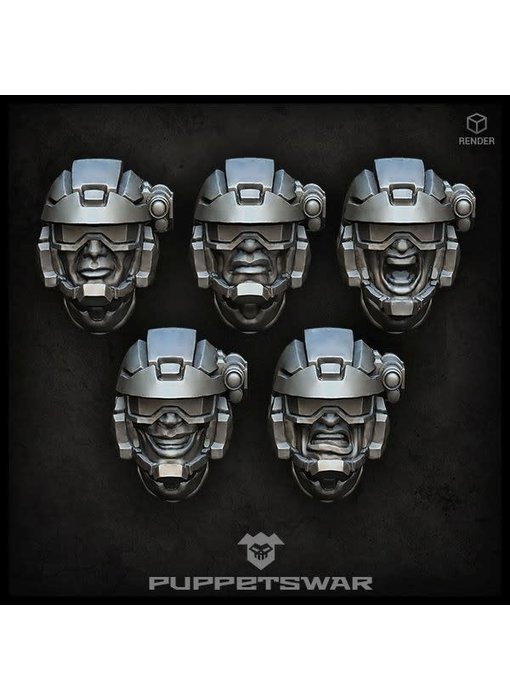 Puppetswar Shade Troopers Heads (S146)