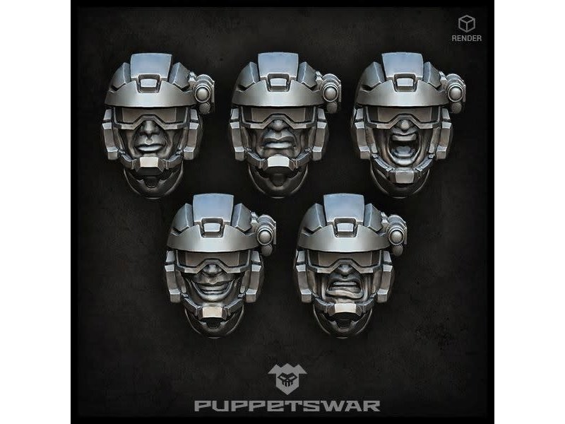 Puppetswar Puppetswar Shade Troopers Heads (S146)