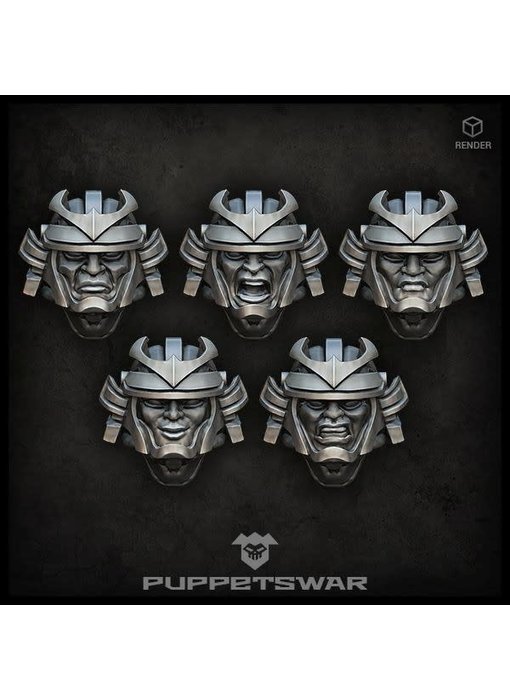 Puppetswar Samurai Heads (S217)