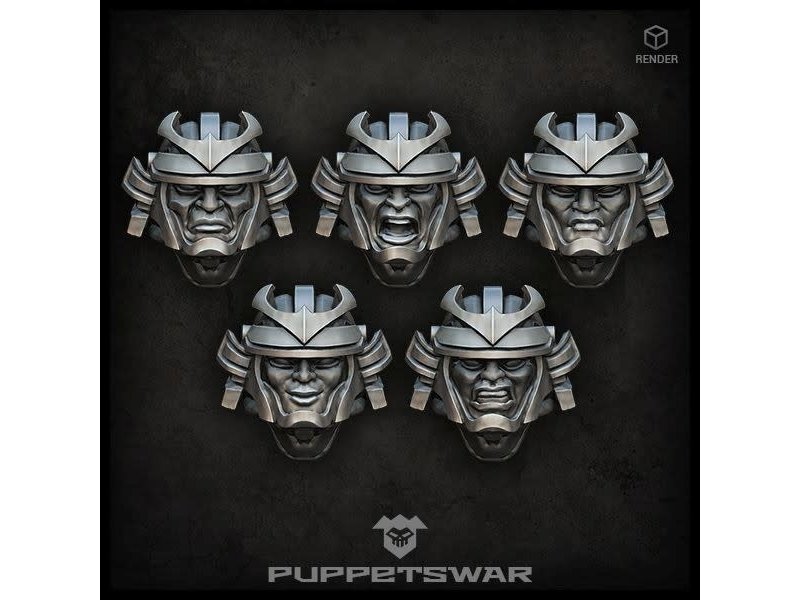 Puppetswar Puppetswar Samurai Heads (S217)