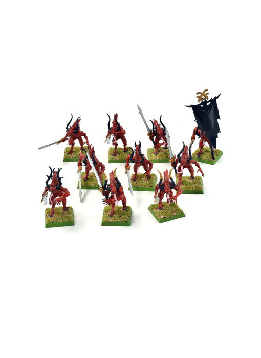BLADES OF KHORNE 10 Bloodletters #2 Sigmar Well Painted