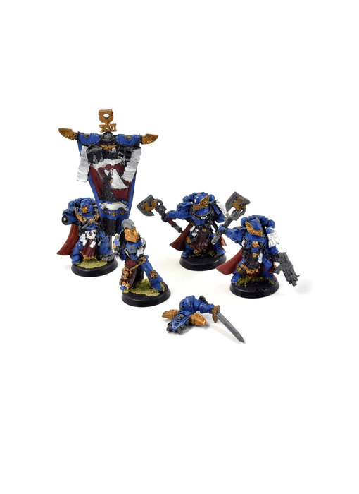 SPACE MARINES 4 Honour Guards #1 METAL Warhammer 40K (3 incomplete)