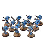 Games Workshop SPACE MARINES 10 Assault Marines #2 WELL PAINTED Warhammer 40K