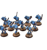 Games Workshop SPACE MARINES 10 Assault Marines #2 WELL PAINTED Warhammer 40K