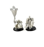 WARMACHINE Precursors Knight Officer & Standard #1 METAL Cygnar