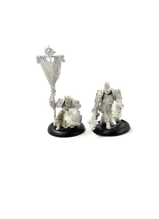 WARMACHINE Precursors Knight Officer & Standard #1 METAL Cygnar