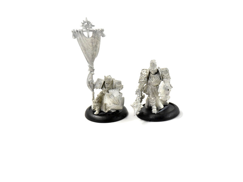 WARMACHINE Precursors Knight Officer & Standard #1 METAL Cygnar