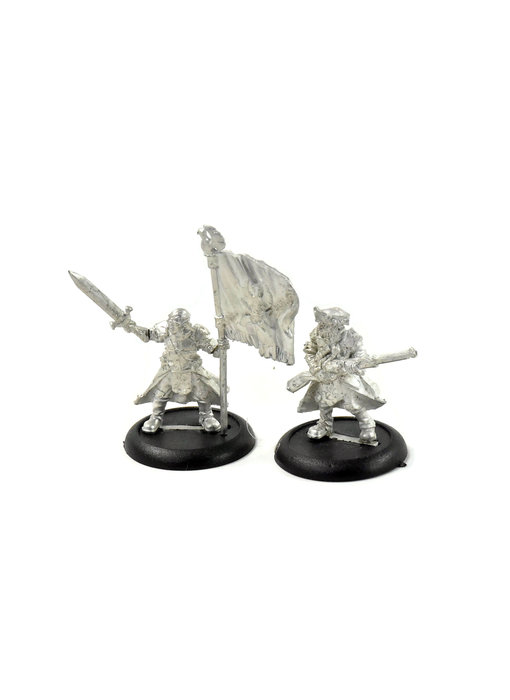 WARMACHINE Long Gunner Infantry Officer & Standard #1 METAL Cygnar