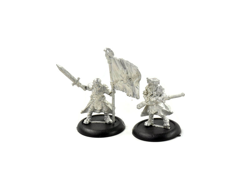 WARMACHINE Long Gunner Infantry Officer & Standard #1 METAL Cygnar