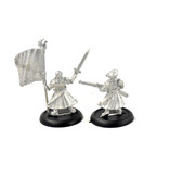 WARMACHINE Long Gunner Infantry Officer & Standard #1 METAL Cygnar