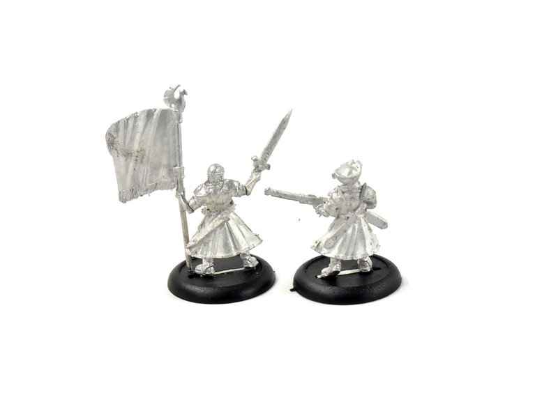 WARMACHINE Long Gunner Infantry Officer & Standard #1 METAL Cygnar