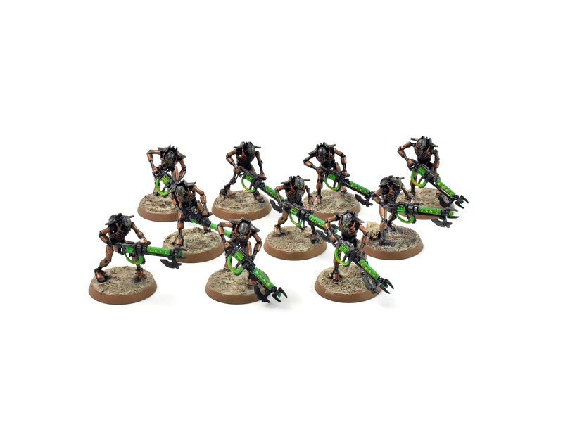 Games Workshop NECRONS 10 Warriors #1 WELL PAINTED Warhammer 40K