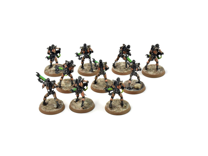 Games Workshop NECRONS 10 Warriors #1 WELL PAINTED Warhammer 40K