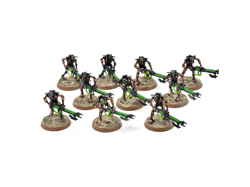 Games Workshop NECRONS 10 Warriors #2 WELL PAINTED Warhammer 40K