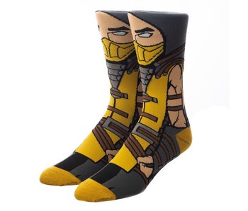 Mortal Kombat - Scorpion 360 Character Crew Sock