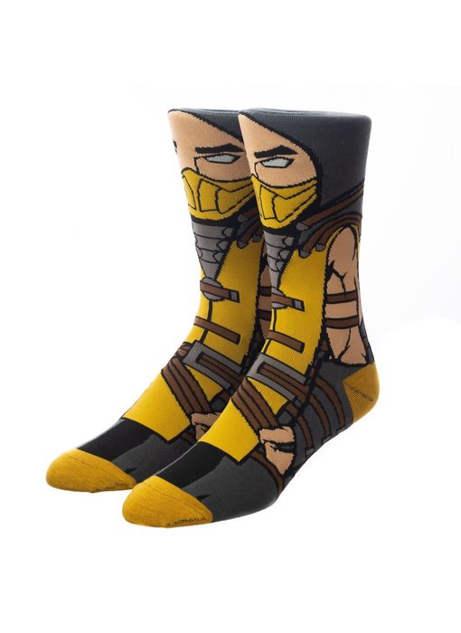 Mortal Kombat - Scorpion 360 Character Crew Sock