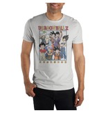 Bioworld Dragon Ball Z - Classic Group Adult Male Crew White Tee