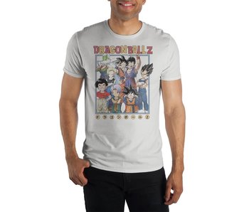 Dragon Ball Z - Classic Group Adult Male Crew White Tee
