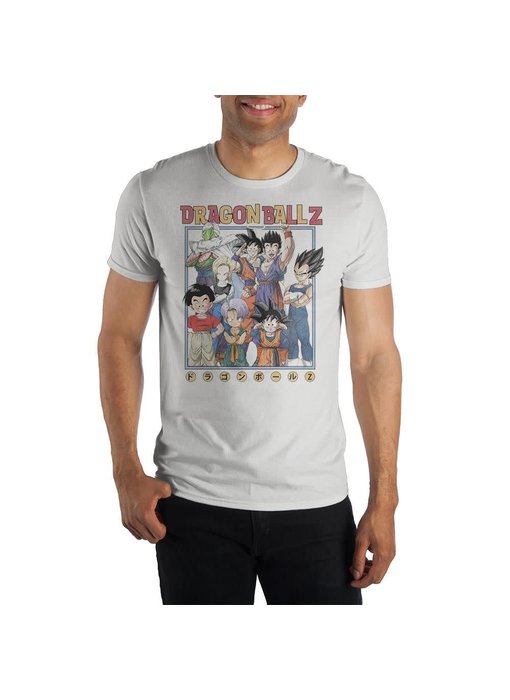 Dragon Ball Z - Classic Group Adult Male Crew White Tee