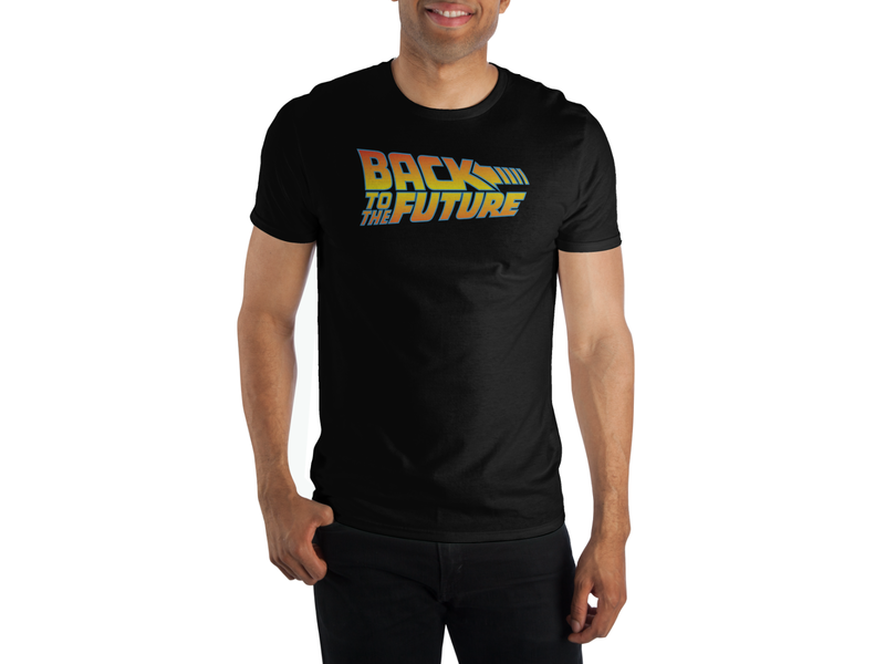 Bioworld Back To The Future - Basic Back To The Future Logo Mens Black Tee