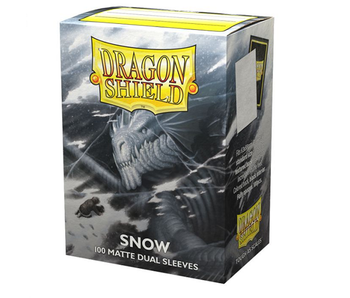 Dragon Shield Sleeves Matte Dual Snow 100Ct