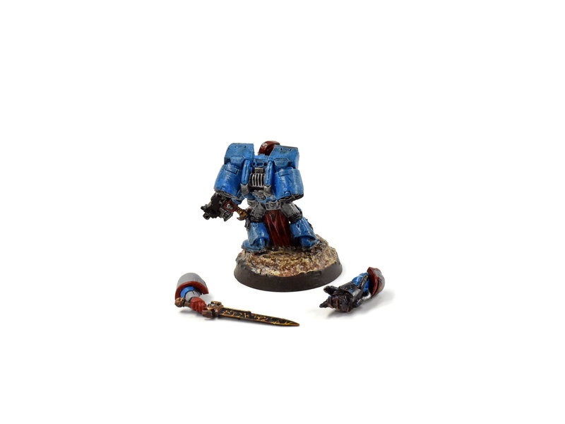 Games Workshop SPACE MARINES Captain #7 METAL WELL PAINTED  40K magnetized arms