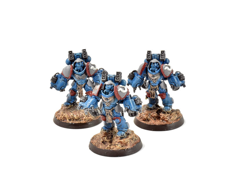 Games Workshop SPACE MARINES 3 Aggressors #1 WELL PAINTED Warhammer 40K
