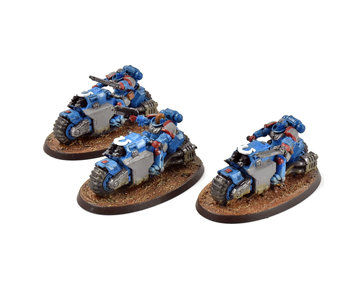 SPACE MARINES 3 Outriders #1 WELL PAINTED Warhammer 40K