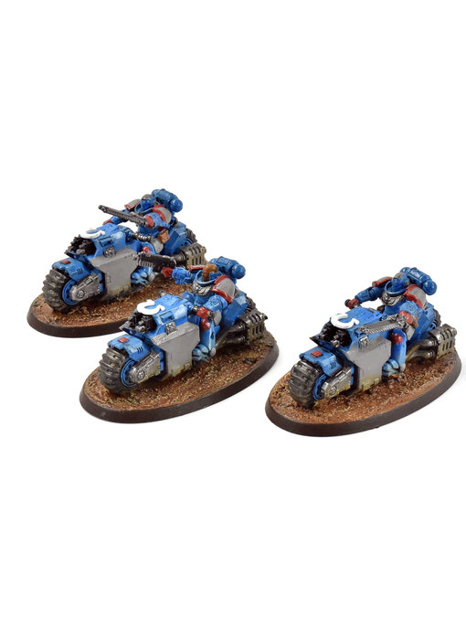 SPACE MARINES 3 Outriders #1 WELL PAINTED Warhammer 40K