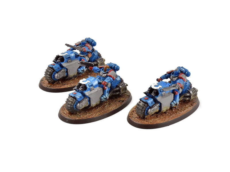 Games Workshop SPACE MARINES 3 Outriders #1 WELL PAINTED Warhammer 40K