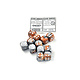 CHESSEX 12 Dice Gemini Copper-Steel/White