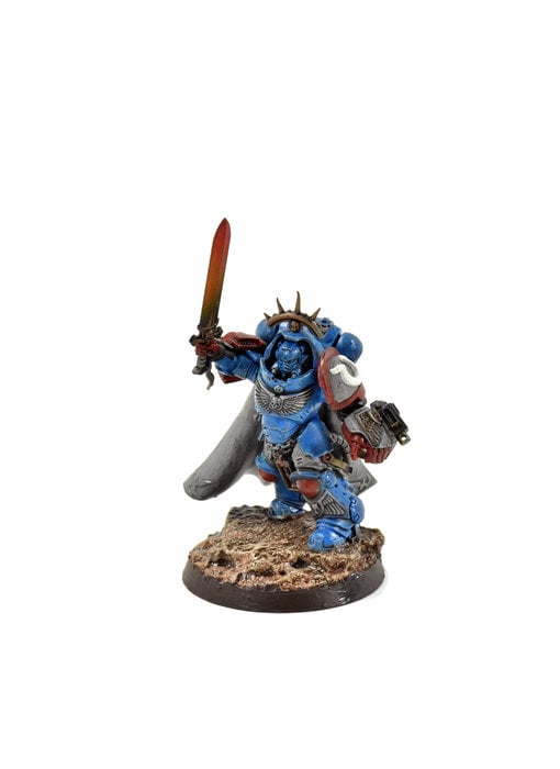 SPACE MARINES Captain in Gravis Armour #1 WELL PAINTED  Warhammer 40K