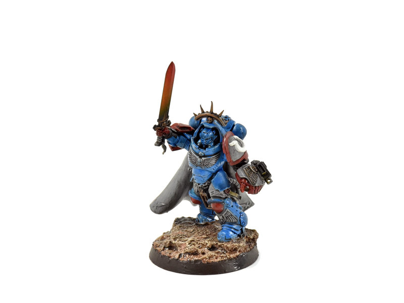 Games Workshop SPACE MARINES Captain in Gravis Armour #1 WELL PAINTED  Warhammer 40K