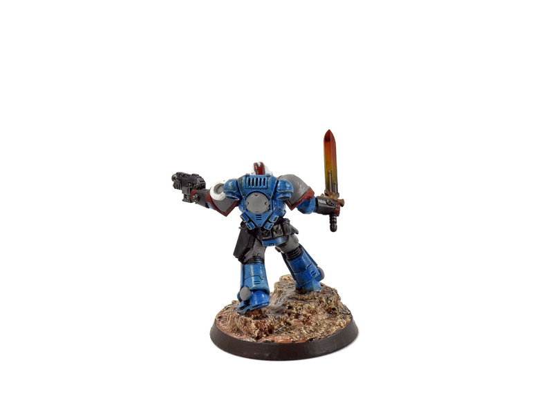 Games Workshop SPACE MARINES Primaris Lieutenant with Power Sword #1 WELL PAINTED 40K