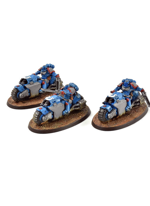 SPACE MARINES 3 Outriders #2 WELL PAINTED Warhammer 40K