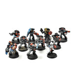 Games Workshop SPACE MARINES 10 Marines Converted #3 WELL PAINTED METAL Warhammer 40K