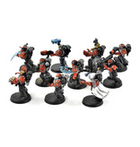 Games Workshop SPACE MARINES 10 Marines Converted #3 WELL PAINTED METAL Warhammer 40K