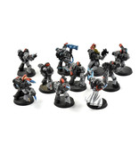 Games Workshop SPACE MARINES 10 Marines Converted #3 WELL PAINTED METAL Warhammer 40K