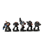 Games Workshop SPACE MARINES 10 Marines Converted #3 WELL PAINTED METAL Warhammer 40K