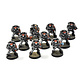 SPACE MARINES 10 Marines Converted #1 WELL PAINTED Warhammer 40K