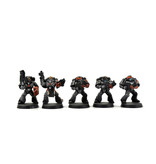 Games Workshop SPACE MARINES 10 Marines Converted #2 WELL PAINTED missing 1 backpack 40K