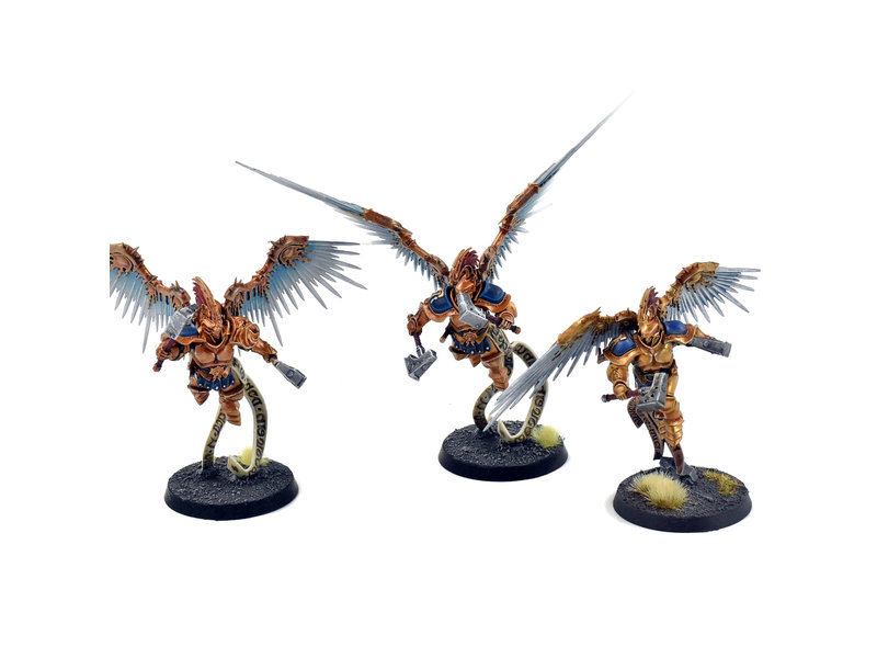 Games Workshop STORMCAST ETERNALS 3 Prosecutors with Celestial Hammers #2 PRO PAINTED