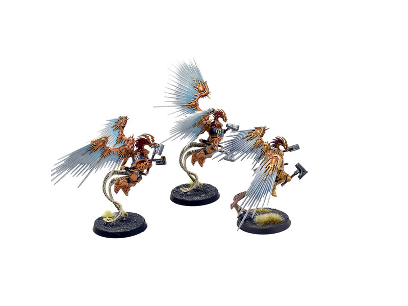 Games Workshop STORMCAST ETERNALS 3 Prosecutors with Celestial Hammers #2 PRO PAINTED