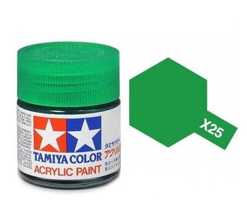 Tamiya Clear Green Acrylic Gloss Mini (X-25)